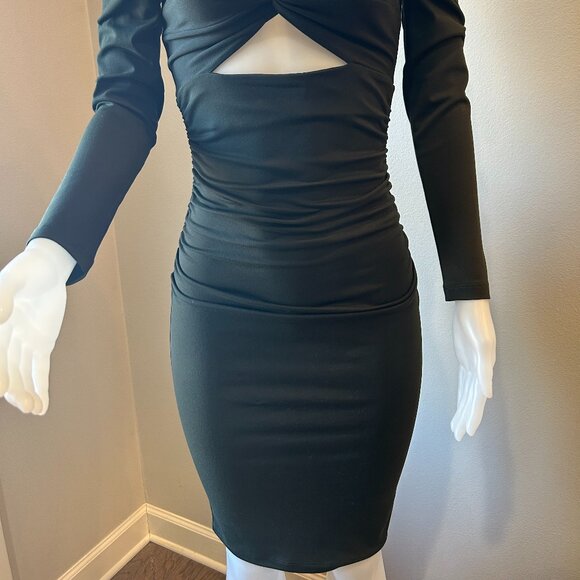 Susana Monaco Hunter Green Bodycon Dress - Picture 2 of 6